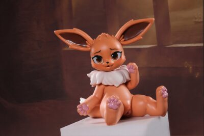 Amber Foxkin Fantasy Sex Doll fluffy collar detail